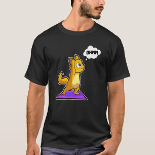 Kat Luiaard Yoga Houdingen Sport Turnen Ohm Hartsl T-shirt
