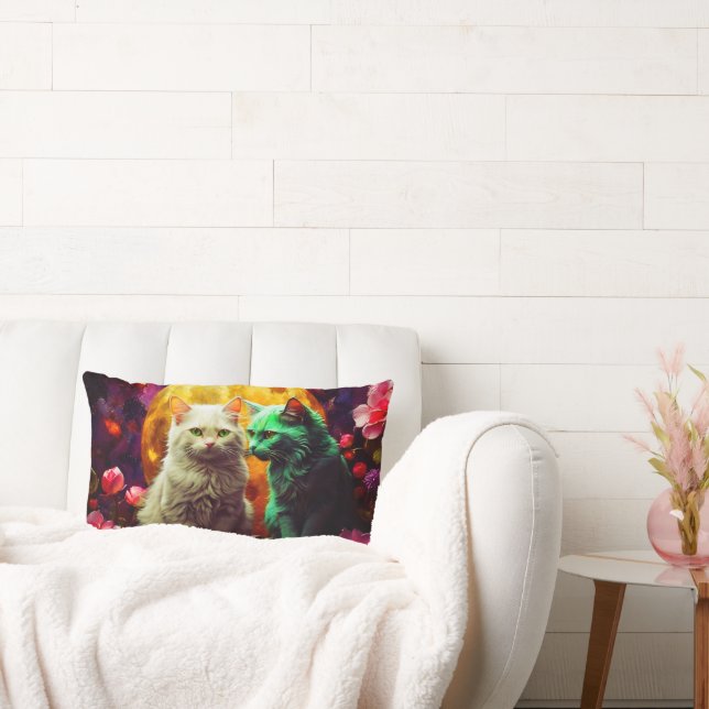 Kat Lumbar Kussen voor Kattenliefhebbers (Bank)