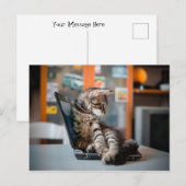 Kat Lying op Notitieboek Briefkaart (Voorkant / Achterkant)