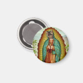 Kat Maagd van Guadalupe Magneet (Voorkant / Achterkant)