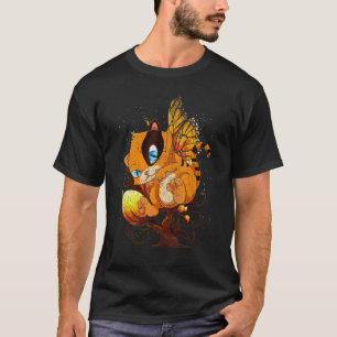 Kat Magische Vlinder Insect Kat Eigenaar Huisdier T-shirt