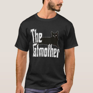 Kat mam Catmoeder Black Cat Moeder Kat mama 7 T-shirt