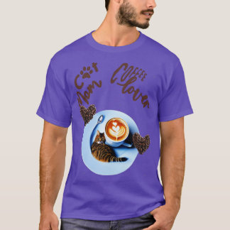 Kat mam koffieover Kat Design 6 T-shirt