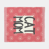 Kat mam Medium Fleece Blanket (Voorkant (Horizontaal))