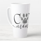 Kat mam pawprint latte mok (Linkerhoek)