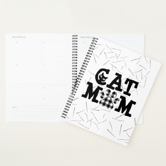 Kat mam Pawprint met kattestoelen Planner (Display)