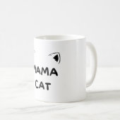 Kat Mam Shirt, Funny Cat Shirt, Miauw Gift Koffiemok (Voorkant rechts)