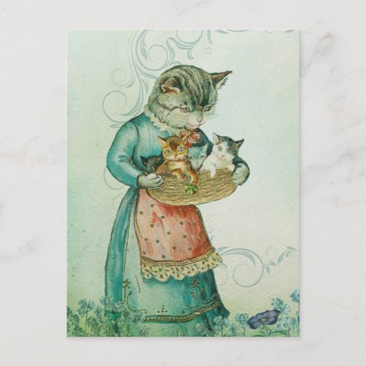 Kat mama briefkaart (Voorkant)