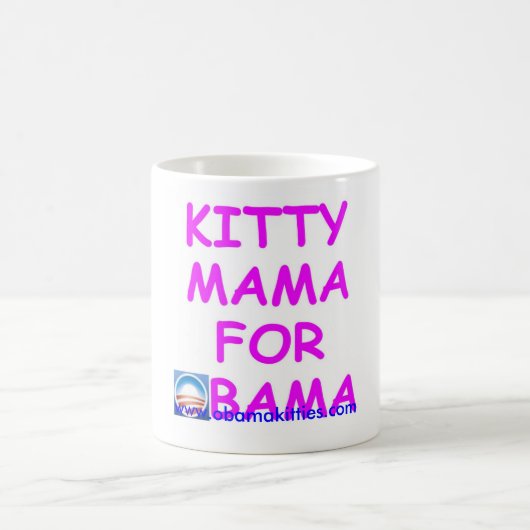 Kat Mama voor Obama Koffiemok (Center)