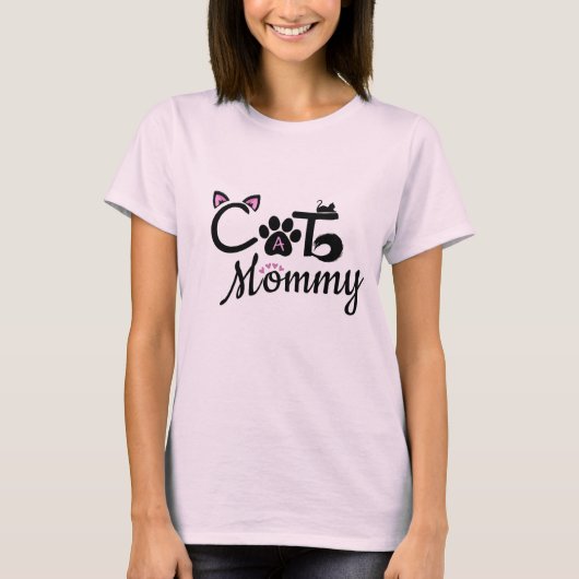 Kat mammie Cute T-shirt (Voorkant)