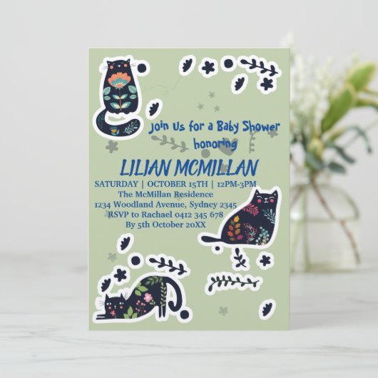 KAT ME ALS U EEN FUNNY-INVITATIE KAT. KAART (Staand voorkant)