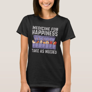 Kat medicijn voor gelukkige katten t-shirt