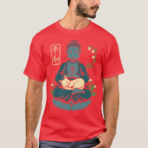 Kat Meditatie Boeddhisme Boeddha door Tobe Fonseca T-shirt