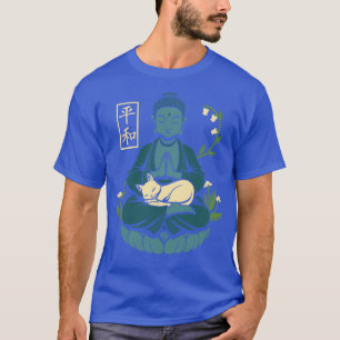 Kat meditatie Boeddhisme Boeddha T-shirt