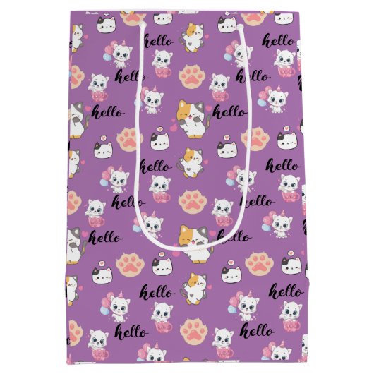 kat medium cadeauzakje (Achterkant)