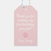  KAT-meisje-kattebaars Cadeaulabel (Achterkant)