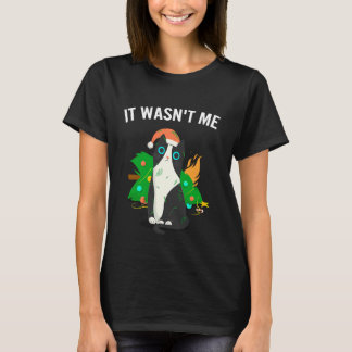 Kat Meme Kat Meowy Kerstboom Licht 1 T-shirt