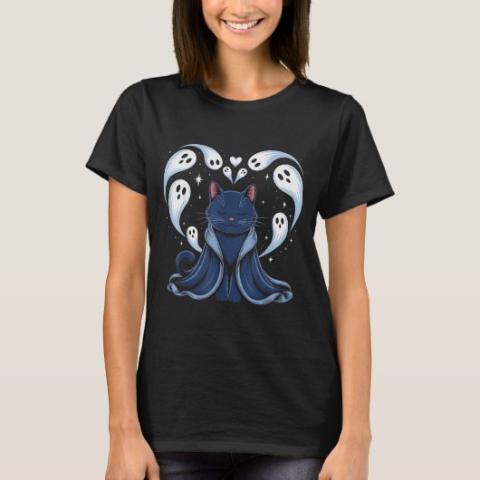 Kat Meme Tovenaar Soky Fantasie Kitty T-shirt (Voorkant)