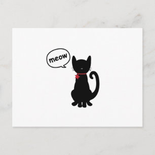 Kat Meow Briefkaart