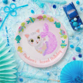 Kat Mermaid Purrmaids Birthday Bord (Feest)