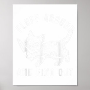 Kat Mes Fluff Rond En Ontdek _1 Poster