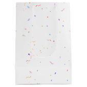 Kat met 70e Verjaardag Ballon Medium Gift Bag Cadeauzakje (Achterkant)