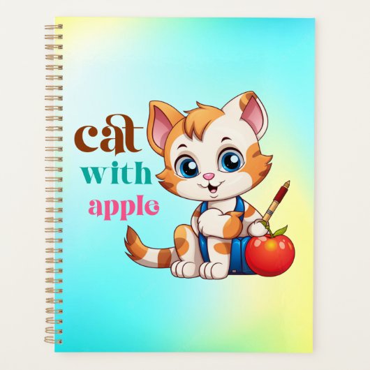 Kat met Apple-85242 Planner (Voorkant)