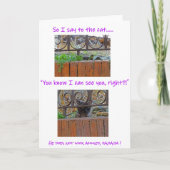 Kat met Attitude Card Kaart (Voorkant)