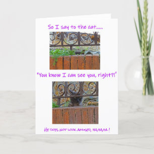 Kat met Attitude Card Kaart