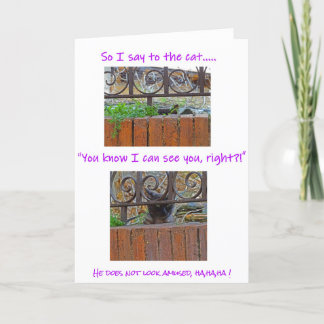 Kat met Attitude Card Kaart