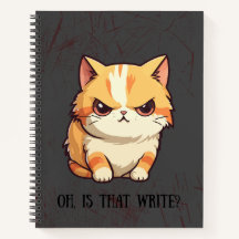 Kat met Attitude Pun Fun Journal notitieboek