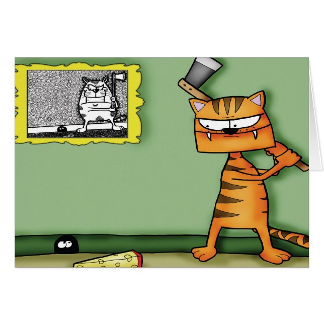 Kat met Ax (Voorkant Horizontaal)