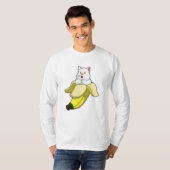 Kat met bananen t-shirt (Voorkant volledig)