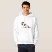 Kat met band van wol hoodie (Voorkant volledig)
