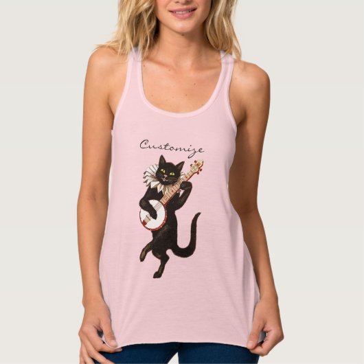 Kat met Banjo Thunder_Cove T-shirt (Voorkant)