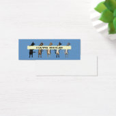 Kat met banner mini visitekaartjes (Bureau)