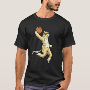 Kat Met Basketbal Bal Basketballer 2 T-shirt