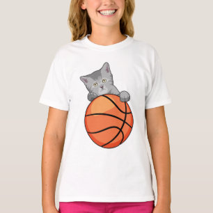 Kat met Basketball T-shirt