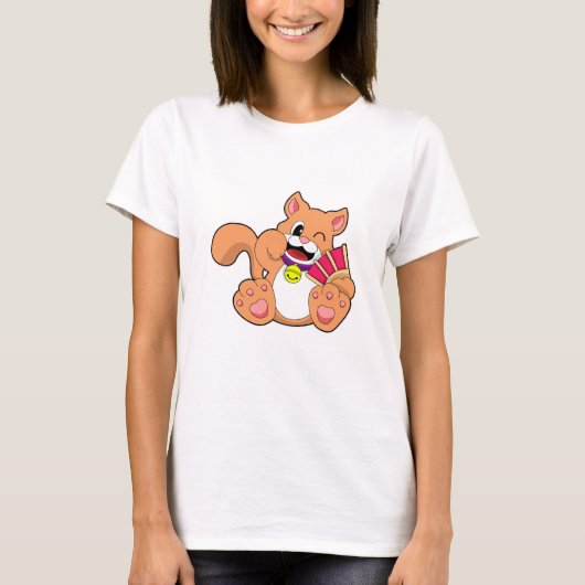 Kat met Bell T-shirt (Voorkant)
