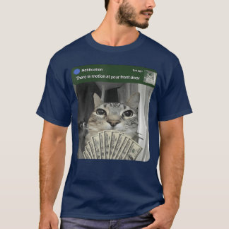 Kat met Beweging Meme grappige jongen jongen T-shirt