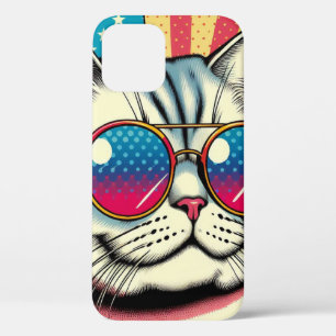Kat met bril iPhone 12 hoesje