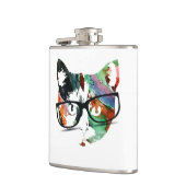 Kat met bril heupfles (Links)