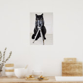 Kat met de camera poster (Keuken)