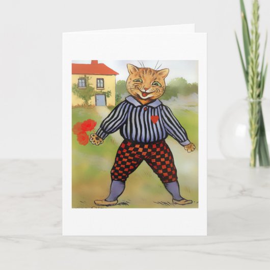 Kat met de Kaart van Valentijn van Rozen (Voorkant)