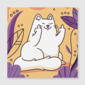 Kat met de vinger (Voorkant)