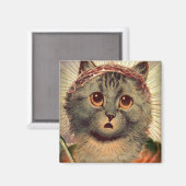 Kat met doornenkroon magneet (Voorkant / Achterkant)