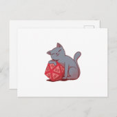 Kat met dop briefkaart (Voorkant / Achterkant)