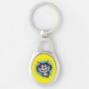 Kat met een glimlach. sleutelhanger