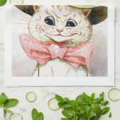 Kat met een pet, Louis Wain Theedoek (Gevouwen)