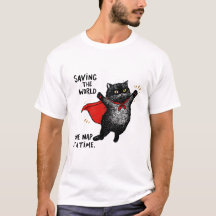 Kat met een superheldencape